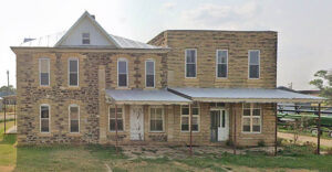 Post rock buildings in Boyd, Kansas courtesy Google Maps.