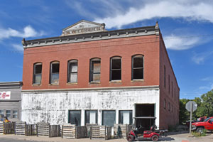 1905 White Hardware Building in Burr Oak, Kansas by Kathy Alexander.