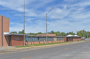 Old school in Burr Oak, Kansas by Kathy Alexander.