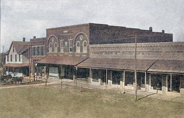 North Broad Street in Colony, Kansas, 1920s.