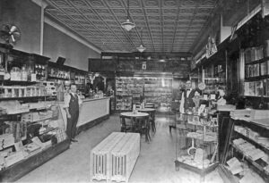 Colony Drug Store and Soda Fountain, 1909.