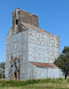 Old grain elevator in Dundee, Kansas, courtesy Facebook.