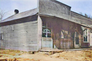 Old business buildings in Earlton, Kansas in 1904.