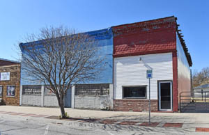 Erie, Kansas business buildings by Kathy Alexander.