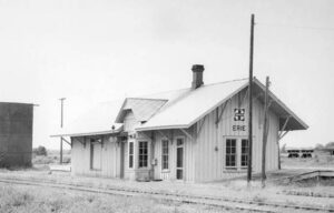 Atchison, Topeka and Santa Fe Railway Company Depot in Erie, Kansas.