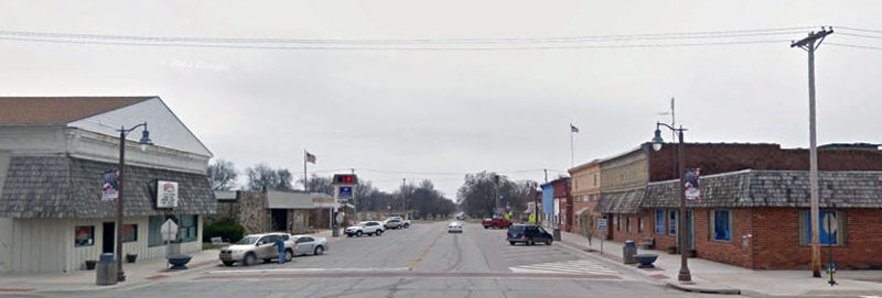 Erie, Kansas Main Street, courtesy of Google Maps.