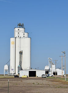 Grain Elevator in Galatia, Kansas by Kathy Alexander.