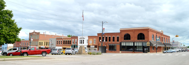 Downtown Garnett, Kansas today by Kathy Alexander.