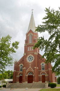 Holy Angels Church in Garnett, Kansas by Kathy Alexander.