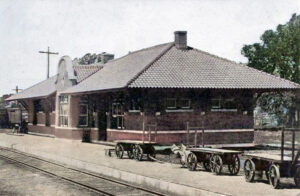 Missouri Pacific Railroad Depot in Garnet, Kansas.