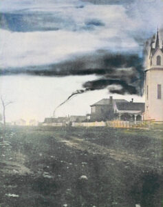 Tornado in Garnett, Kansas, 1884 by A.A. Adams.