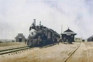 Kansas Nebraska & Dakota Railroad in Harris, Kansas.