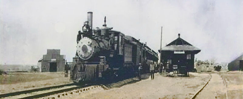 Kansas Nebraska & Dakota Railroad in Harris, Kansas.