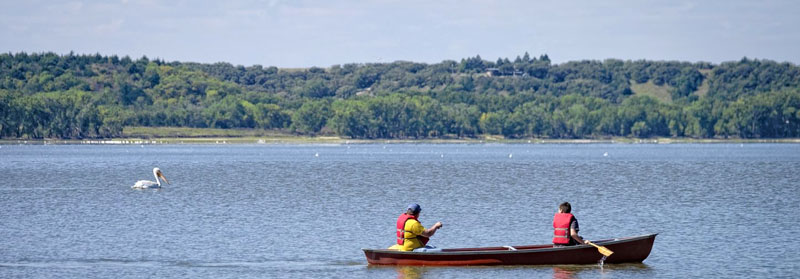 Lovewell Reservoir in Jewell County, Kansas.