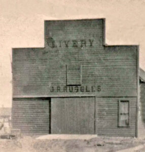 Livery in Mont Ida, Kansas.