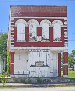 The old bank was later used as a post office before it closed, by Kathy Alexander.