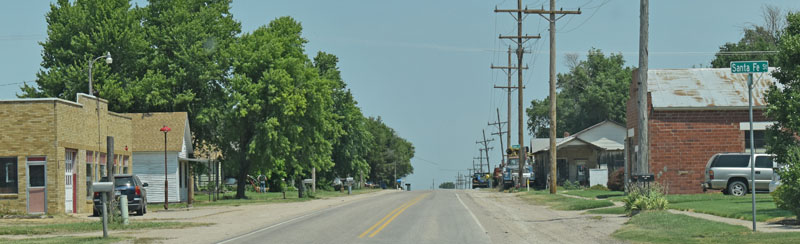 Susank, Kansas Main Street by Kathy Alexander.