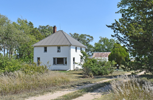 Farm at the old townsite of White Rock, Kansas, by Kathy Alexander.