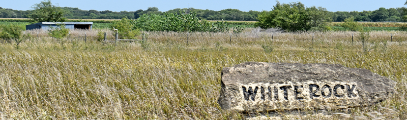 White Rock, Kansas marker by Kathy Alexander.