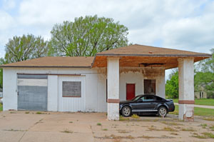 An old gas station in Bluff City, Kansas by Kathy Alexander.