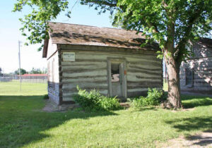 Old Dexter Cabin in Clay Center, Kansas.