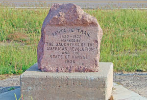 Santa Fe Trail Marker in Coolidge, Kansas by Kathy Alexander.