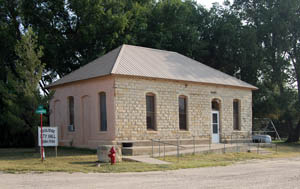 Old city hall in Coolidge, Kansas by Kathy Alexander.