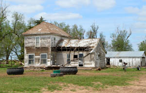 An old house in Crystal Springs, Kansas by Kathy Alexander.