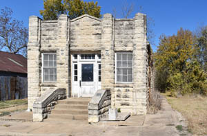 Old city hall in Elmdale, Kansas by Kathy Alexander.