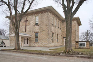 Holy Cross School & Church in Emmett, Kansas.
