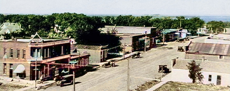 Everest, Kansas Main Street, early 1900s.