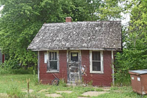 Old Apco Gas Station in Fostoria, Kansas by Kathy Alexander.