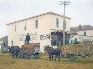 Huffman Mercantile in Ionia, Kansas, 1915.