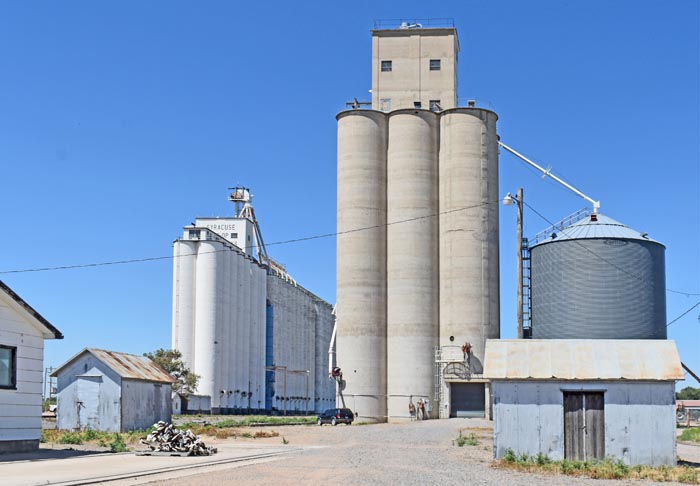 Grain Elevators in Kendall, Kansas by Kathy Alexander.