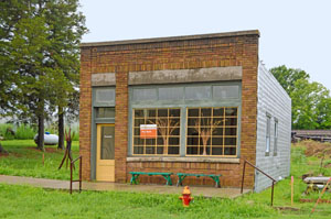 Old bank building in Matfield Green, by Kathy Alexander.