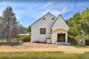 The Friends Church in North Branch, Kansas is still active today. Photo courtesy Google Maps.