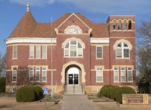 Rush County Courthouse in LaCrosse, Kansas, courtesy Wikipedia.