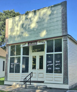 Flush Store at the Prairie Town Village Museum in Wamego, Kansas.