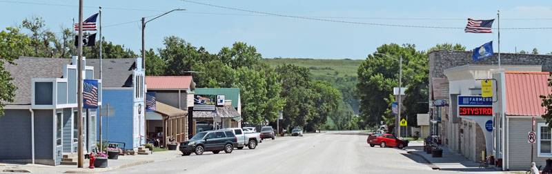 Westmoreland, Kansas Main Street by Kathy Alexander.