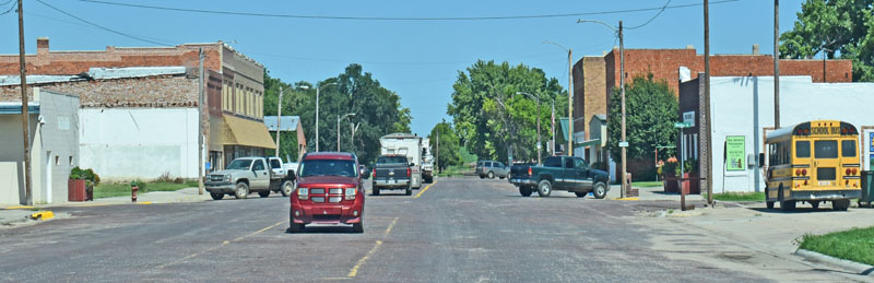 Almena, Kansas Main Street by Kathy Alexander.