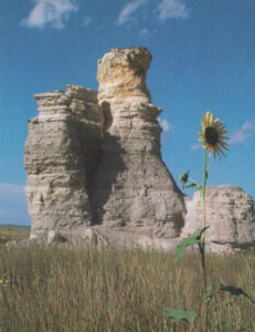 Castle Rock in Gove County, Kansas.