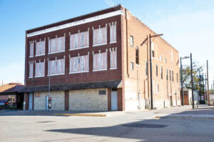 The old Clay Center Opera House building still stands in Clay Center, Kansas. Photo courtesy Kansas Historic Resources Inventory.