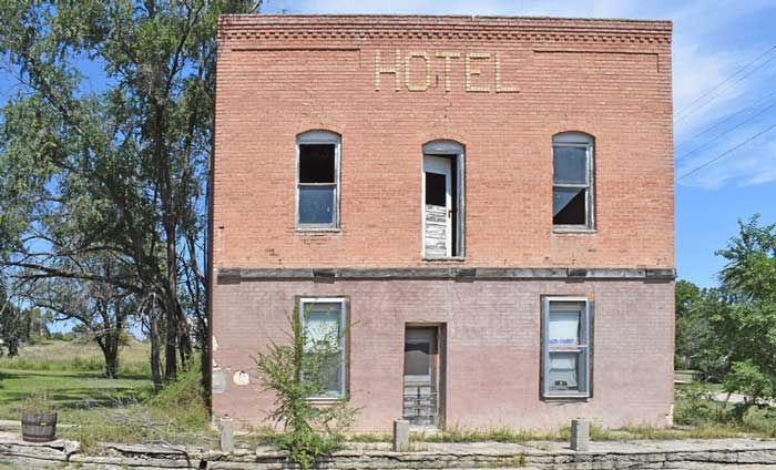 The old hotel in Edmond, Kansas by Kathy Alexander.