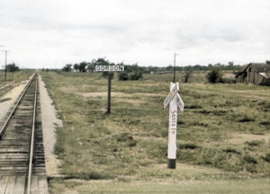 Gordon Railroad Sign Board.