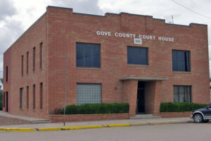 Gove County Courthouse in Gove, Kansas courtesy American Courthouses.