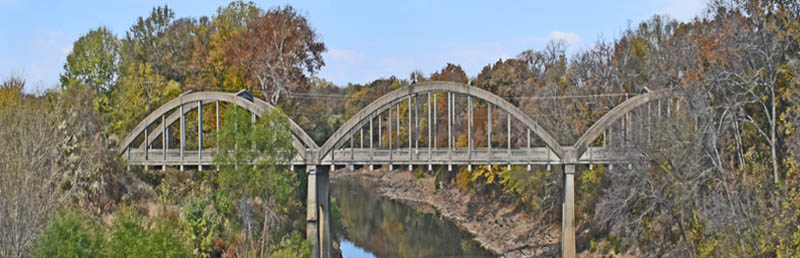 Rainbow Bridge over the Verdisgris River in Labette County, Kansas by Kathy Alexander.