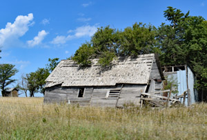 An old building in Mahaska, Kansas by Kathy Alexander.