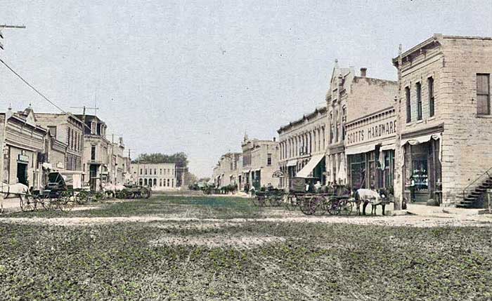 Marion, Kansas Main Street, 1918.