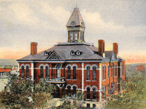 First courthouse in Norton County, Kansas.