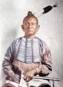 Osage Chief White Hair.